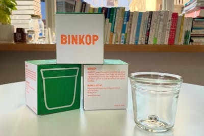 天然資源で作られる日本製のガラスコップ / BINKOP